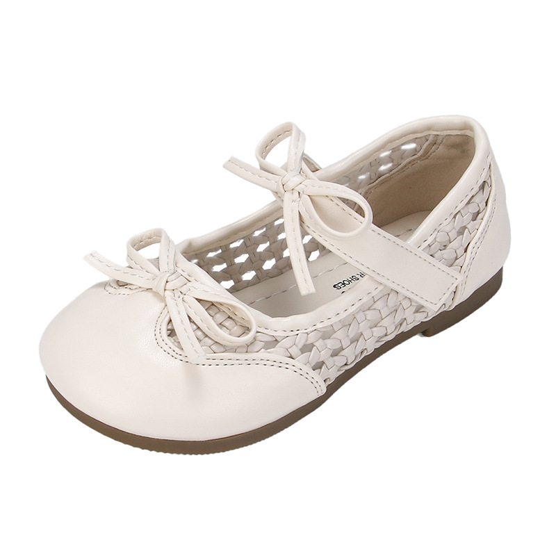 2026 primavera y verano nuevo bebé hueco zapatos transpirables para niños tejiendo zapatos de cuero Mary Jane image 6