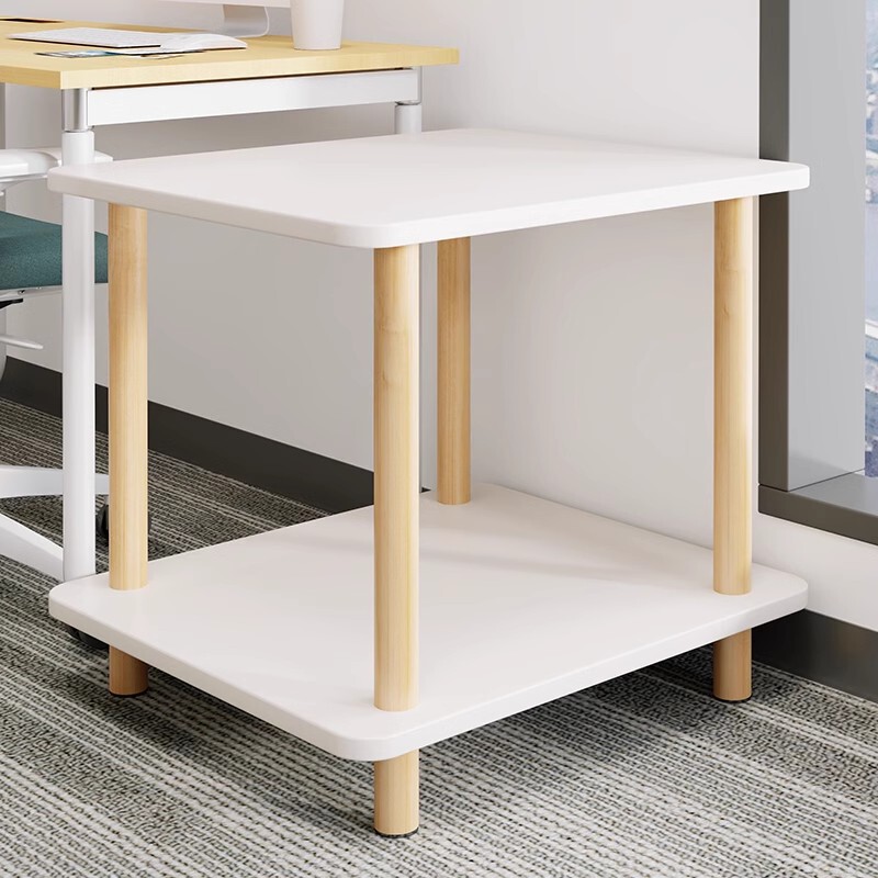 Solid Wood Computer Host Bracket Printer Storage Rack Office Floor-Standing Multi-Layer Storage Cabinet Workstation Chassis Shelf