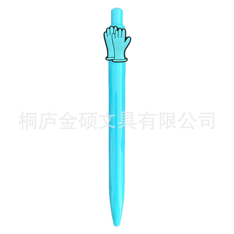 外贸护士笔简约创意纯色糖果色软质卡通圆珠笔黑笔可爱按动笔医生|undefined