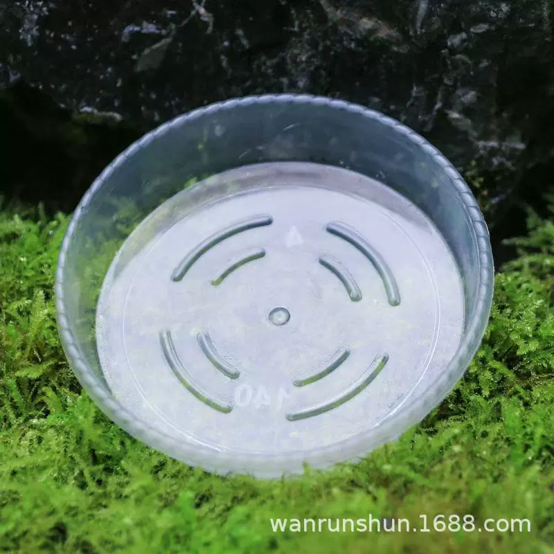 Круглый поддон прозрачный цветочный горшок основание для воды поддон пластиковая смола утолщение большой мясистый поддон для хранения воды оптом
