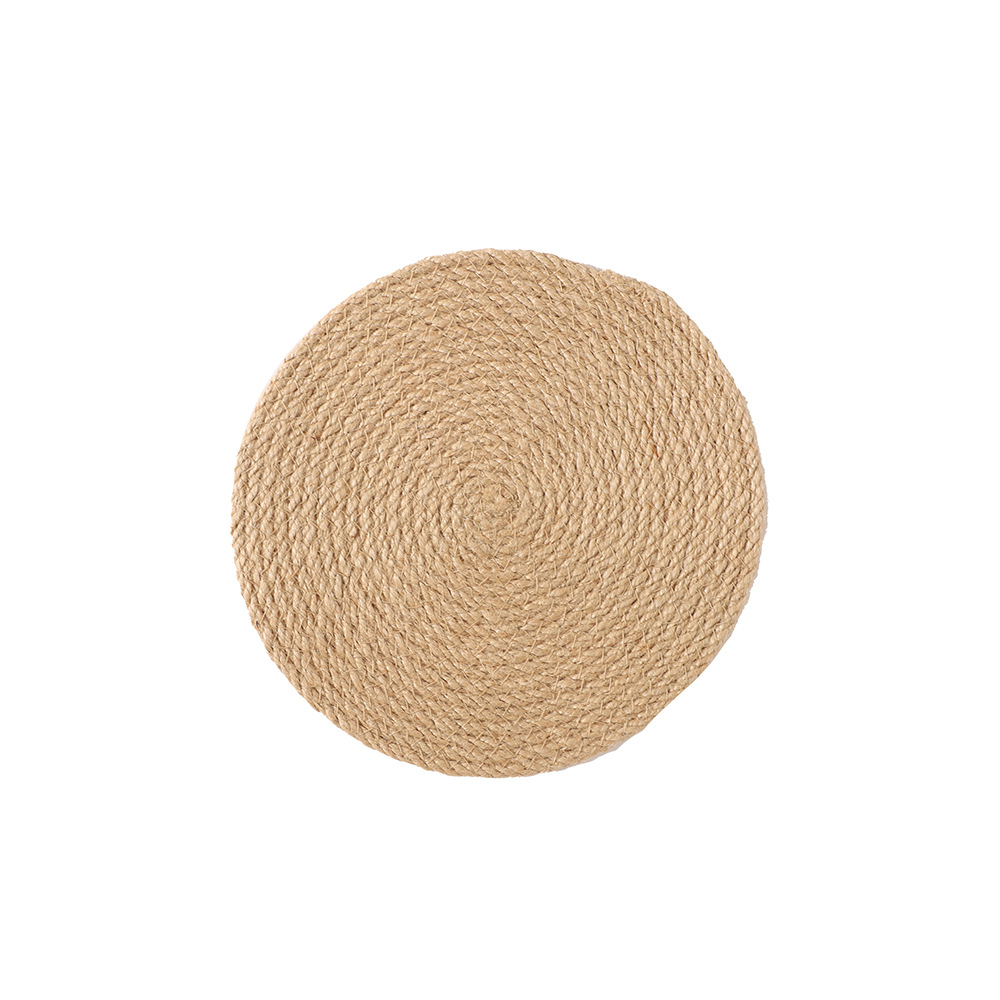 Alfombra de yute de alta calidad natural de Bengala alfombra de aislamiento térmico de escritorio alfombra protectora degradable