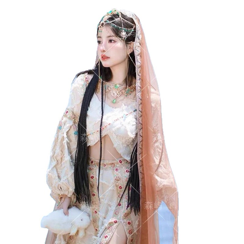 西双版纳异域风云南丽江部落公主汉服影楼新款民族风旅拍写真服装|undefined