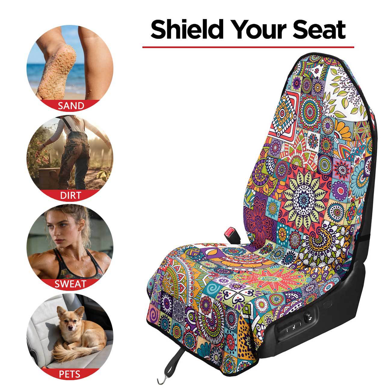 Car seat towel cover front seat protector suitable for gym and exercise, universal for all seasons, car use 76