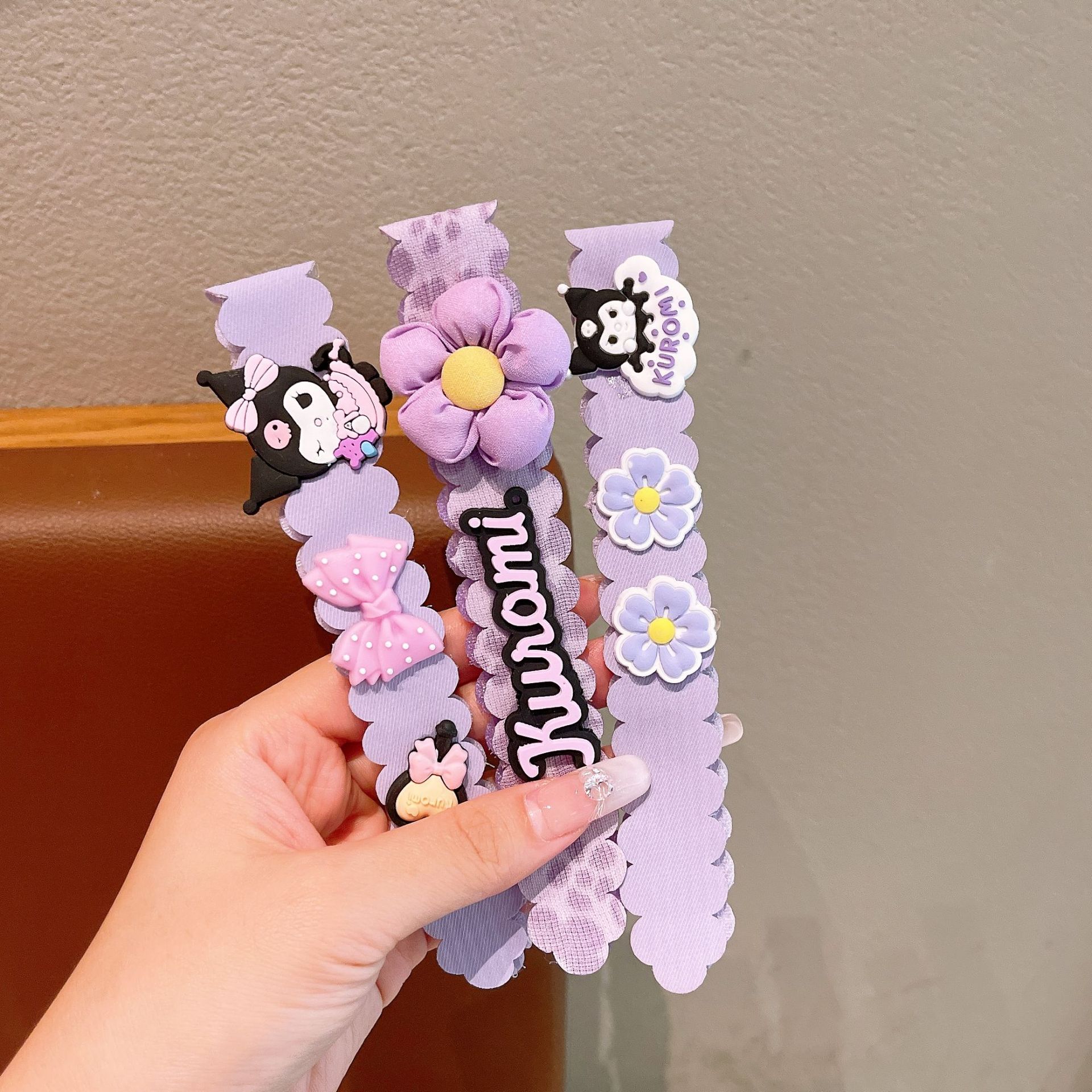 Los niños coreanos publican pegatinas mágicas de color caramelo de dibujos animados lindo y simple acabado de cabello roto artefacto Velcro de frutas