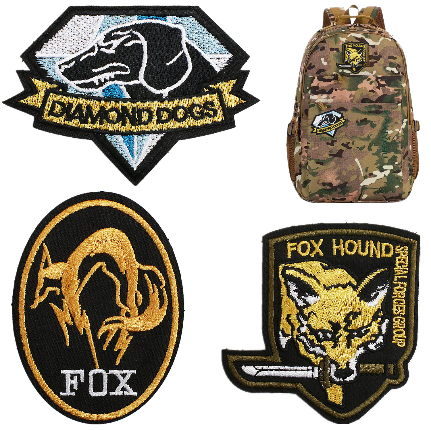 恶狗队章衣服装饰刺绣布贴包包补丁贴凶猛恶狼魔术贴章批发