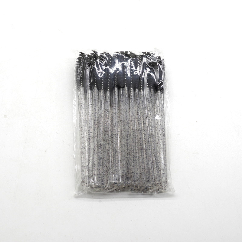 Nueva barra de cristal color cepillo de cejas cepillo de cejas cepillo de cejas portátil multipropósito cepillo pequeño 50 un paquete