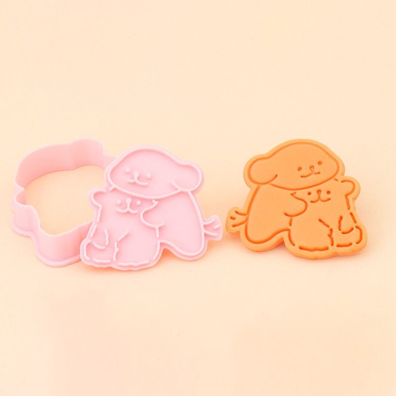 Molde para galletas con forma de cachorro y dibujo de línea, con patrón de dibujos animados en 3D, herramienta realista para hacer galletas de mantequilla DIY. image 8