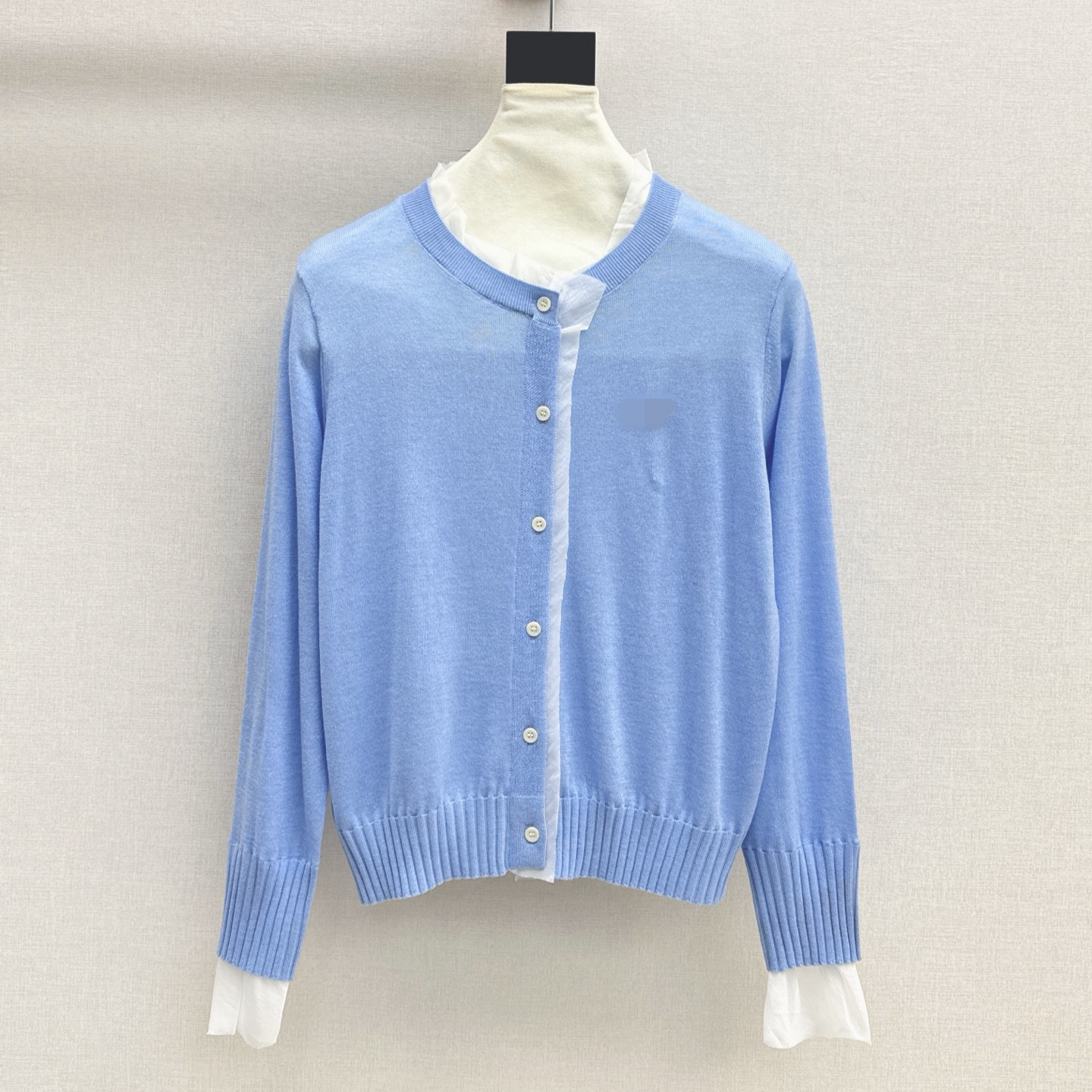 Retro shiffon fashionable design cardigan for leisure with a round…