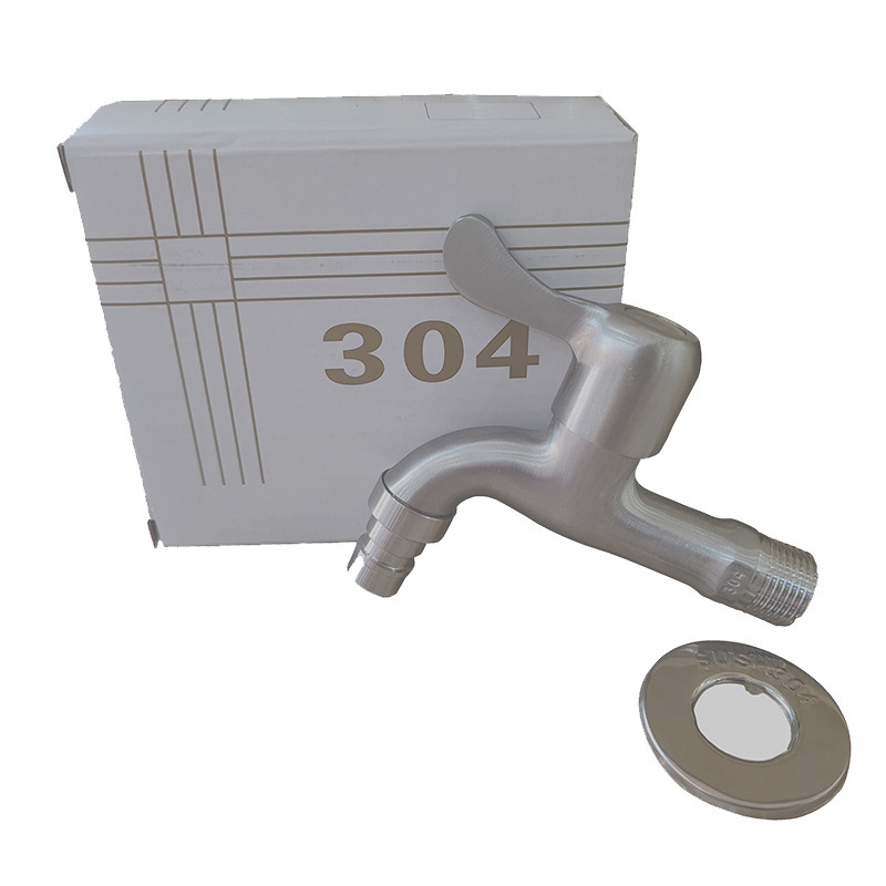 304 stainless steel faucet copper 4 points quick opening washing machine faucet extension nozzle one in two out dual nozzle