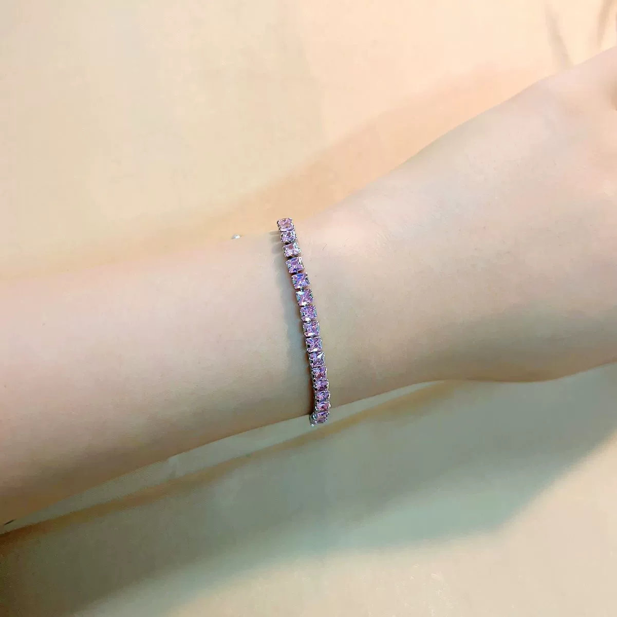 Bracelet, камень инкрустирован цирконом, кольцо, простой и элегантный дизайн, стиль высокого качества, европейский стиль