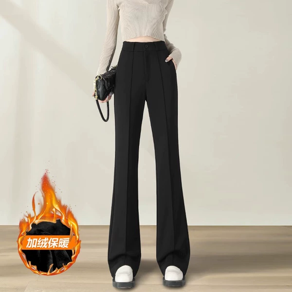 Fleece black rostometer, trousers, 106cm