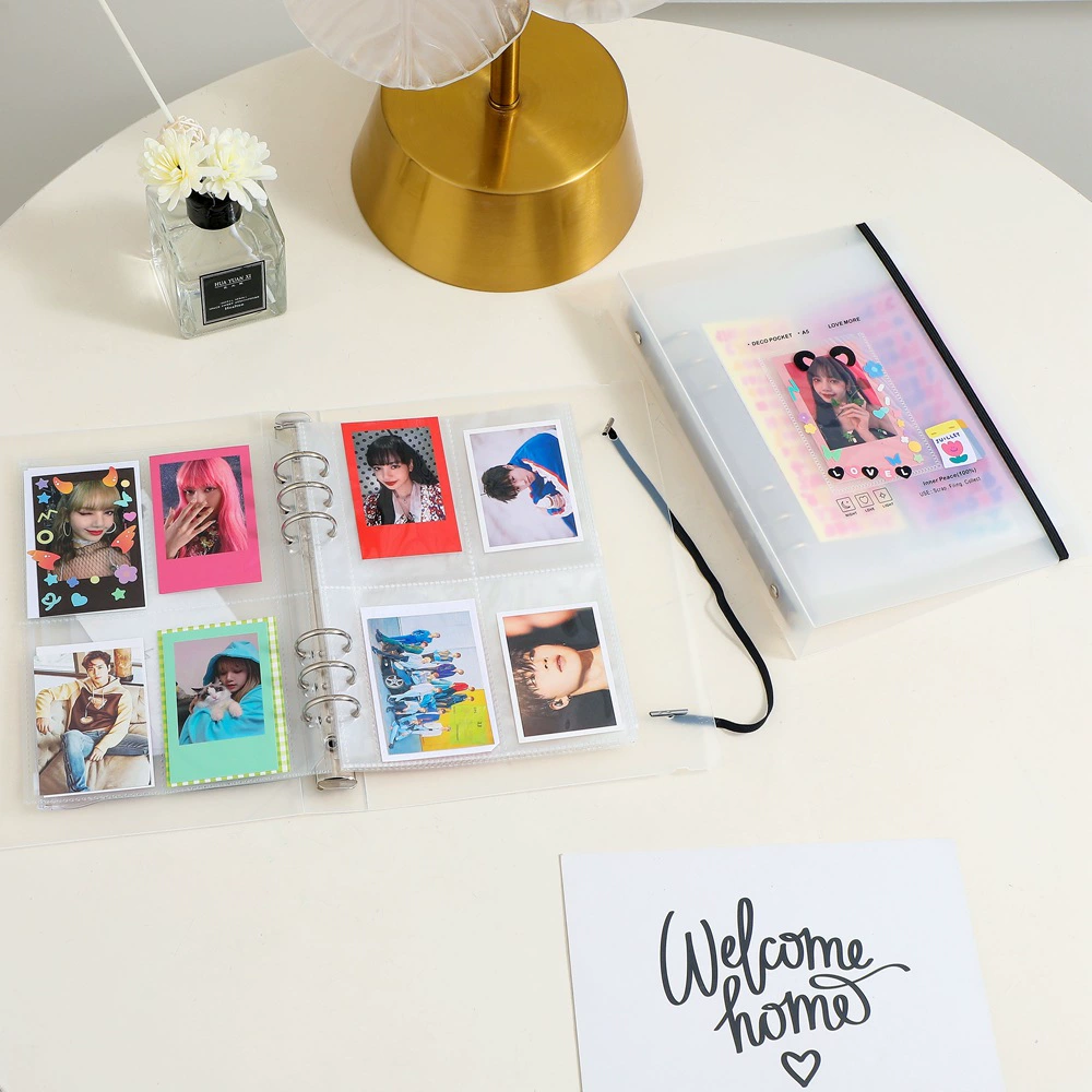 Photo Album (Polaroid) A5 Matte, 3-inch Card Pockets, Korean Style Tear-off Pages