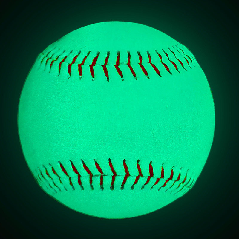 Glow-In-The-Dark Baseball Fluorescent 9inch Baseballs Glow at Night Hard and Soft Baseballs for Training and Signature Gifts