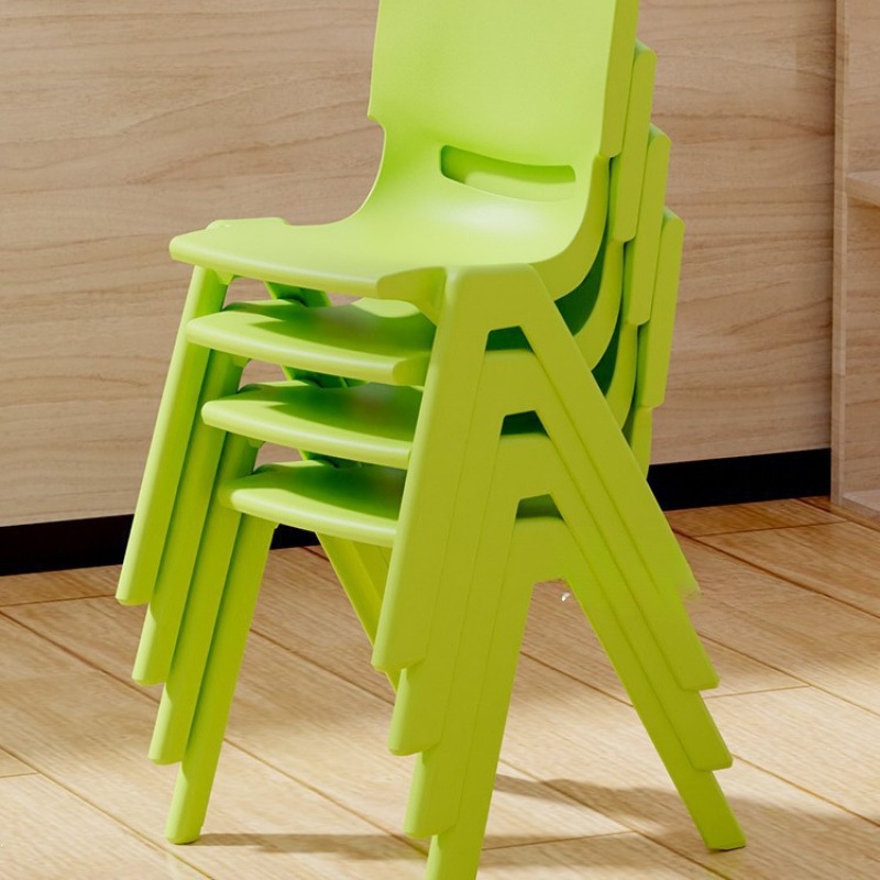 silla de respaldo de jardín de infantes silla para niños taburetes gruesos silla de comedor de plástico pequeño taburete doméstico pequeño image 4