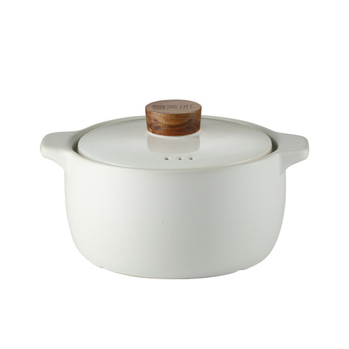 Wholesale Japanese white ceramic casserole open flame high temperature resistant electric ceramic stove gas casserole household soup stew pot