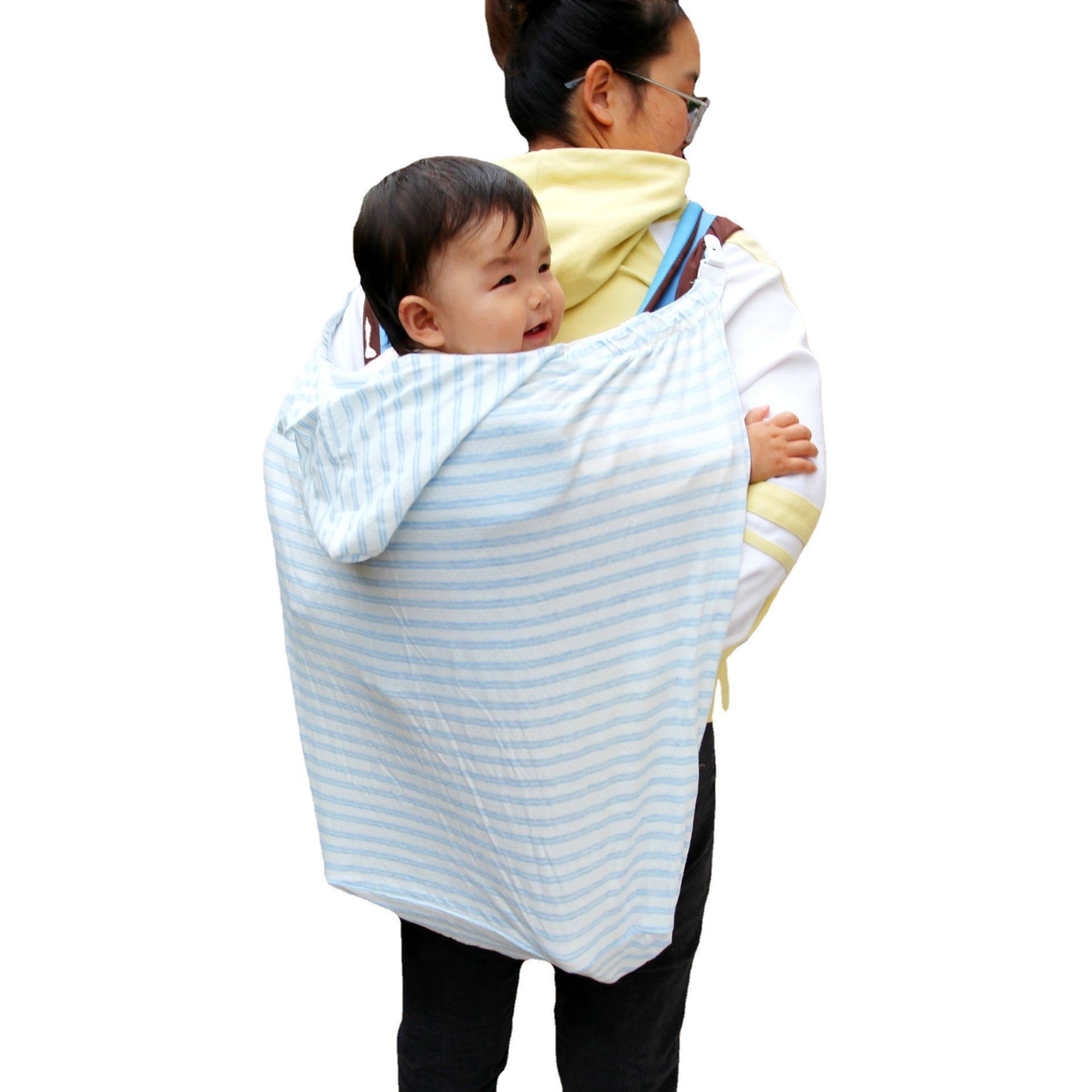 婴儿防风披风遮阳防风儿童专用外贸纯棉镂空多功能宝宝披巾防护