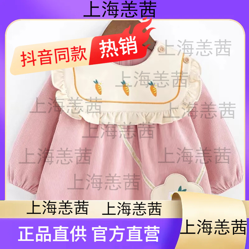 Children's waterproof bib for food
