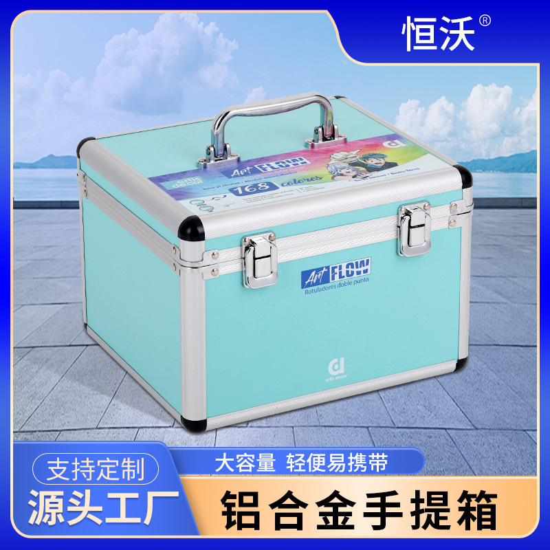 厂家批发铝合金手提箱多功能仪器包装便携式工具箱防震密码箱铝箱