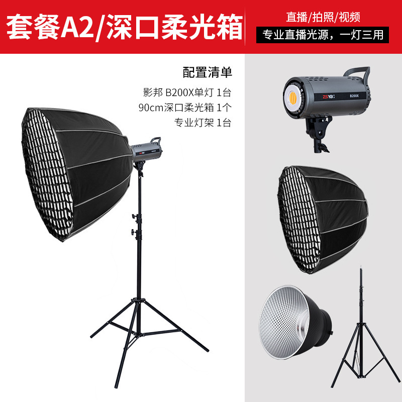 Yingbang 200 ワット/300 ワット 2 色衣類ライブブロードキャストルーム補助光メインライトポートレート撮影ビデオ常時点灯ソフトライト|undefined