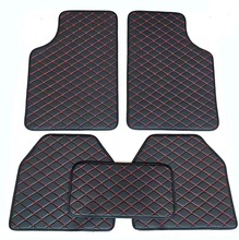 厂家供应通用款汽车脚垫汽车地毯绗秀通用汽车皮革脚垫右舵汽车