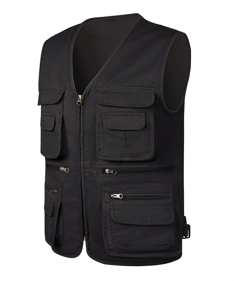 Suministro transfronterizo Chaleco de los hombres fotografía de pesca chaleco multi-Bolsillo cuatro estaciones stock más tamaño primavera y otoño #