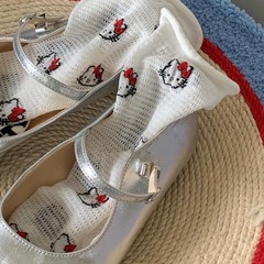日系可愛卡通hello kitty中筒襪夏季薄款網眼鏤空透氣少女JK襪ins