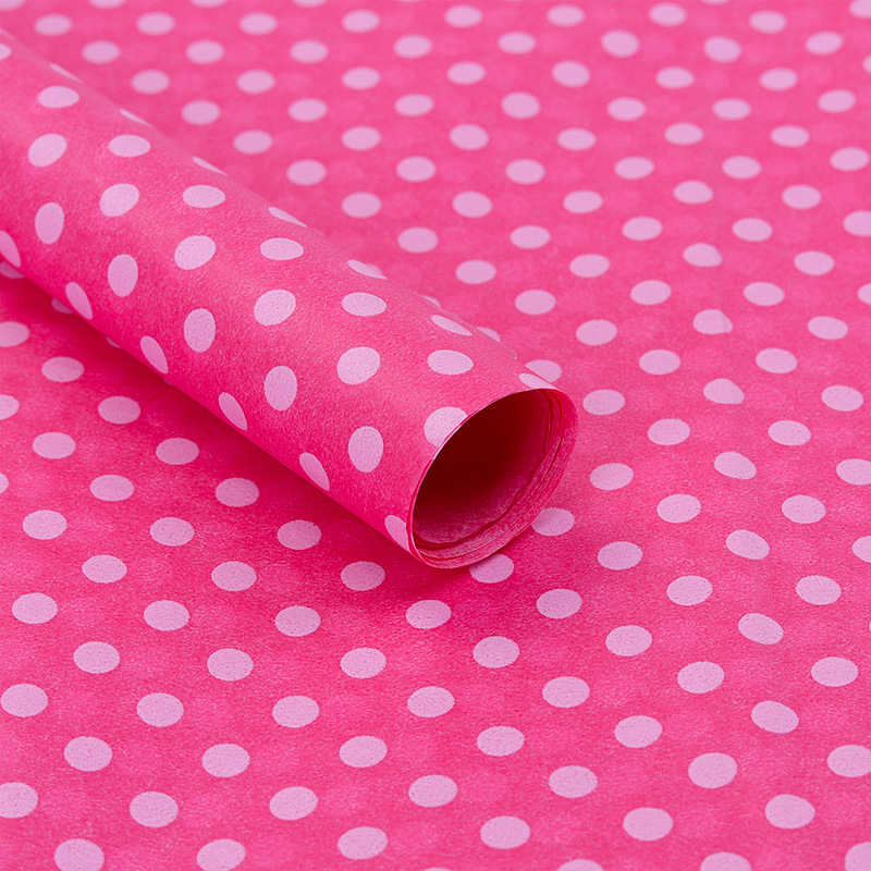 20 hojas de papel de polka dot, papel para copias, papel de forro, papel coreano para envolver ramos, 50*66cm, estampado
