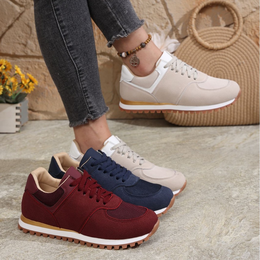 2025 European and American Spring and Autumn New Versatile Thick-Soled Canvas Round-Toe Shallow Front Lace-Up Casual Shoes for Women