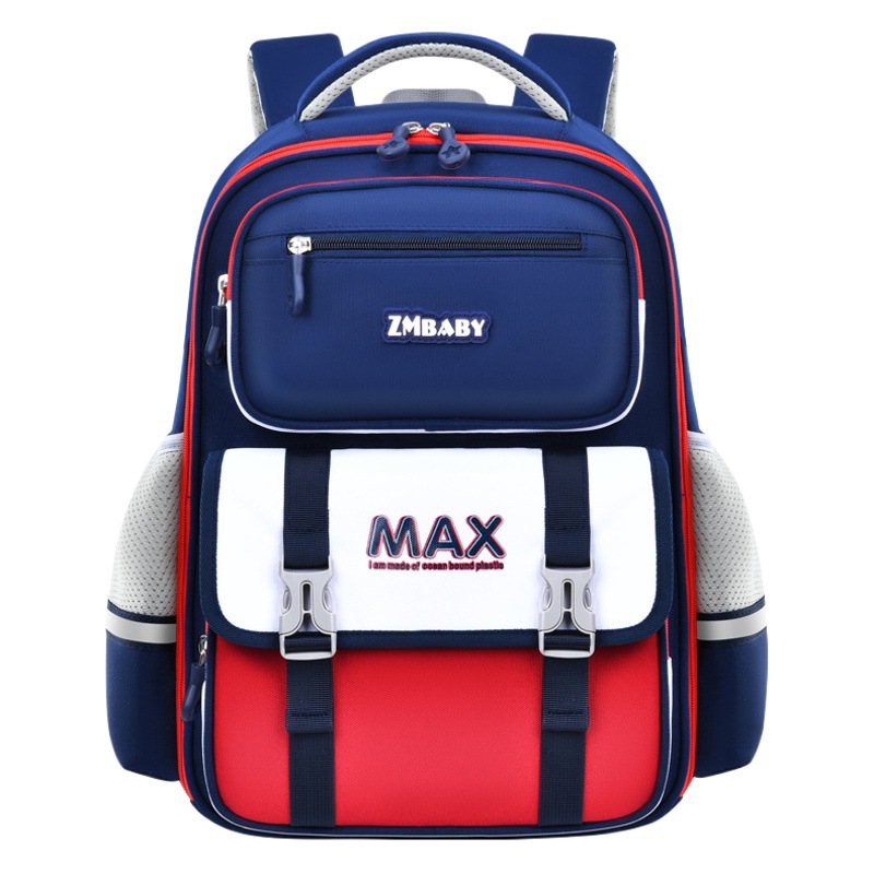 Mochila escolar de estilo británico de la marca Sesame Baby, moderna, para niños de 1.º a 3.er grado.