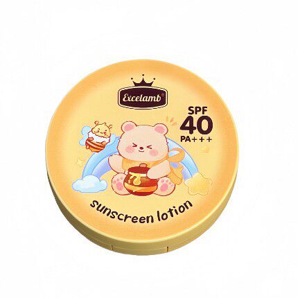 Excelamb Baby Children Sunscreen Air Cushion Cream Baby Children UV Physical Sunscreen Air Cushion Waterproof Sweat