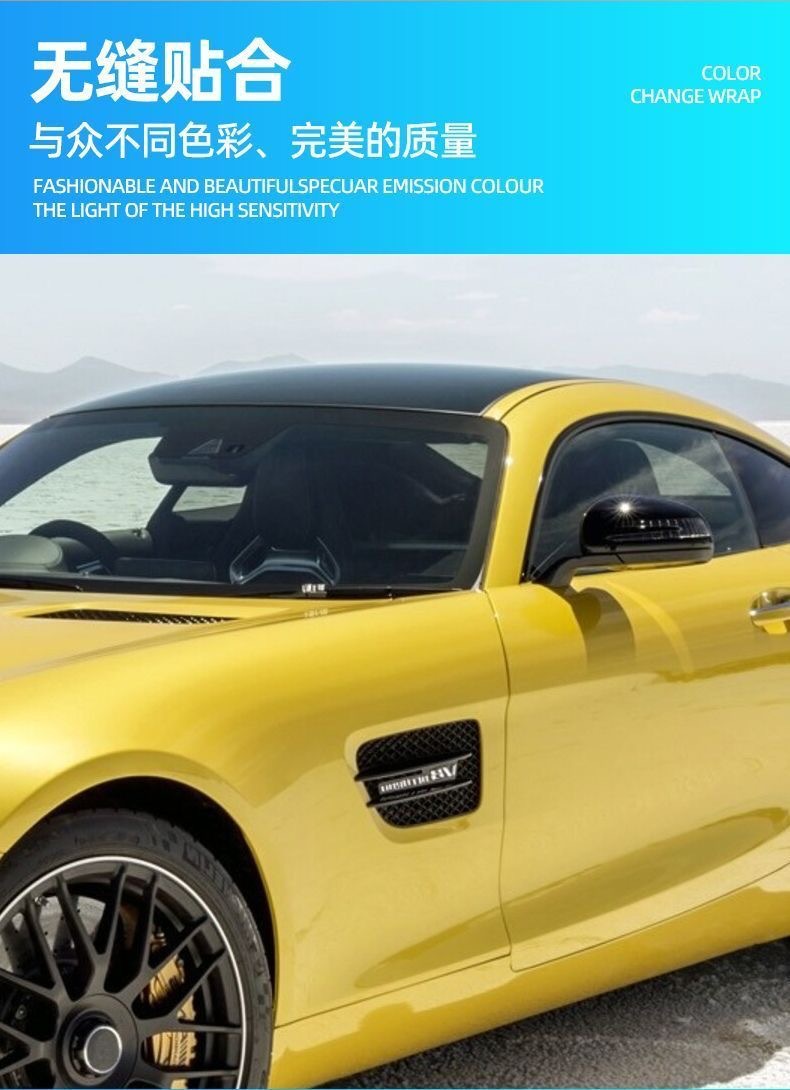 Foreign Trade Exclusive Color-Changing Film Crystal Series Full Body Car Wrap Film, Modified Car Interior Center Console Pet Protective Sticker