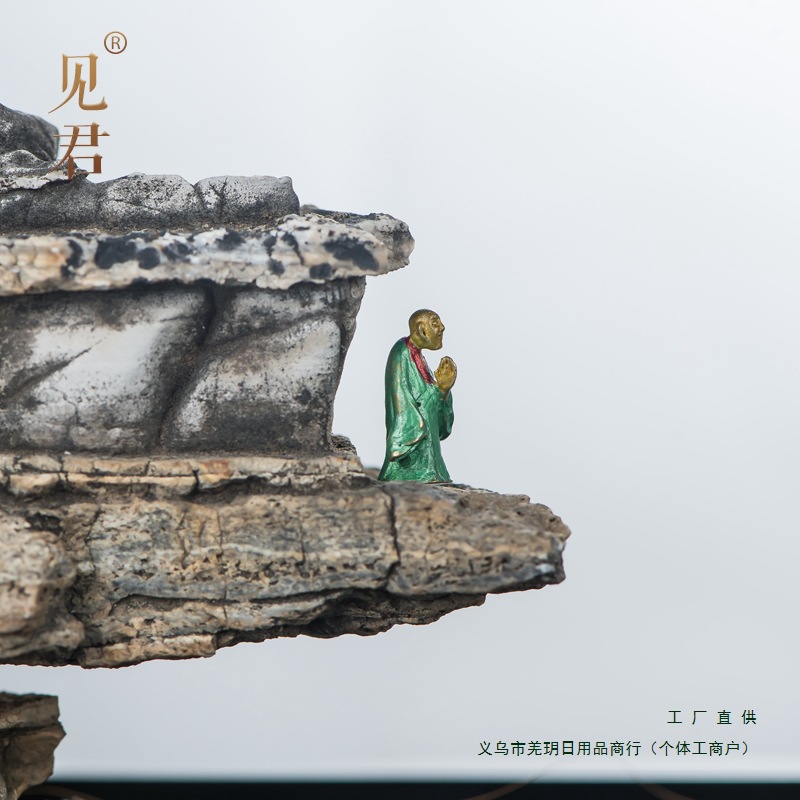 黄铜仿古小人偶沙盘盆景假山石造景微景观装饰微距摄影配饰小摆件