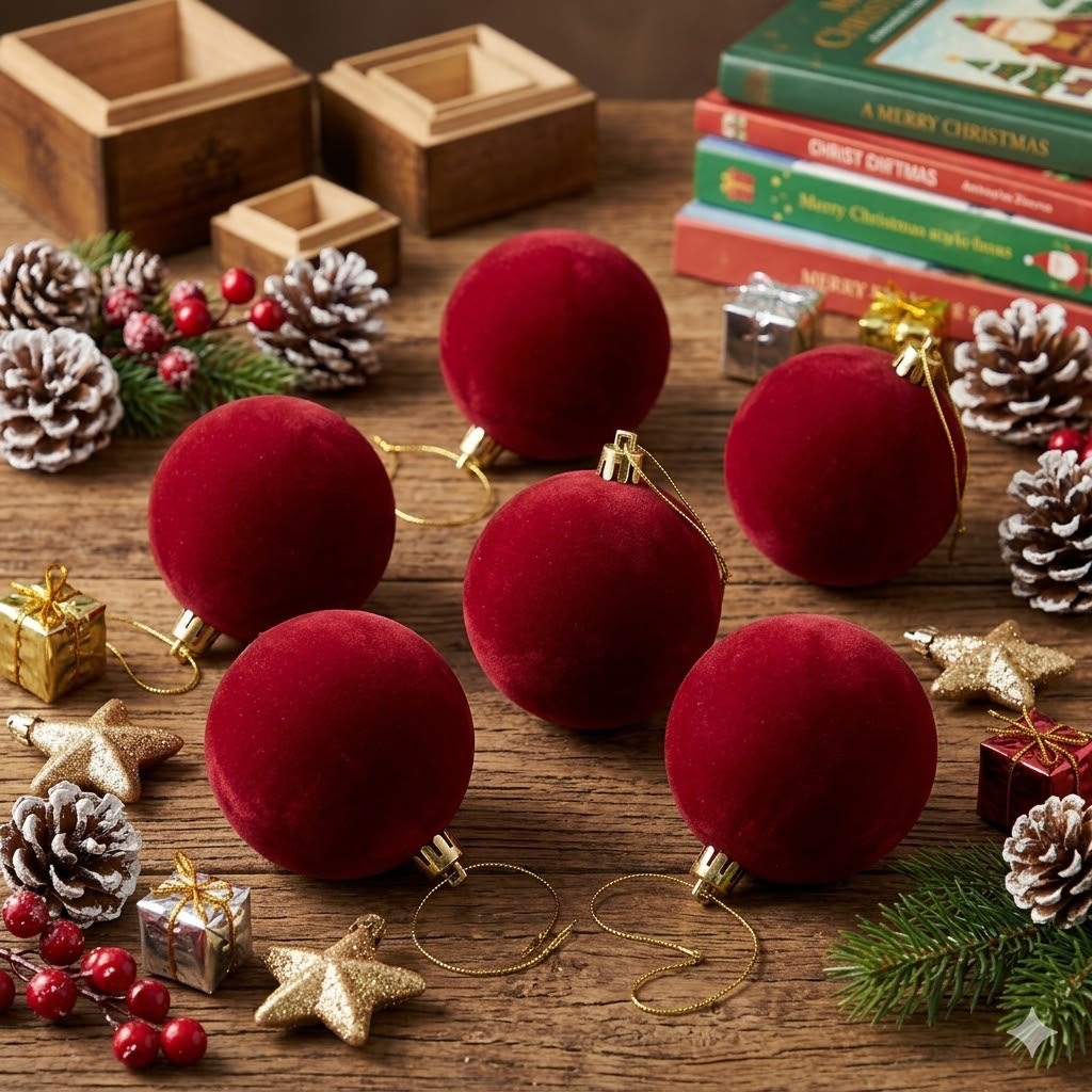 Ventas transfronterizas de floquete de bolas de Navidad árbol de Navidad decoraciones de bolas sueltas colgantes 3 - 20cm puede ser una caja de bolsas múltiples image 4