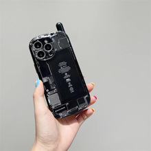 苹果13promax电话手机壳iphone11大哥大背板xr适用12电池潮保护套