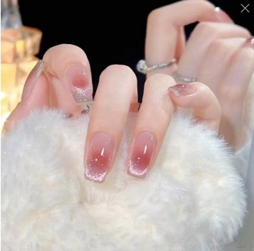 Use manicura rubor sonrisa use manicura-rubor corto blanco para manicura terminada desmontable