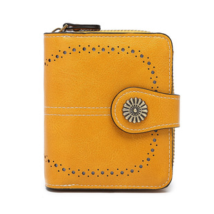 Women's Multi-Card Slot Coin Purse Retro Coin Bag 70% off Zipper Card Holder Hollow Clutch Y199 Retro Style