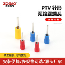PTV 针形预绝缘端头针形预绝缘端子  线鼻子线耳 紫铜冷压端子