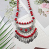 Ethnic accessory, pendant, necklace from pearl, wholesale