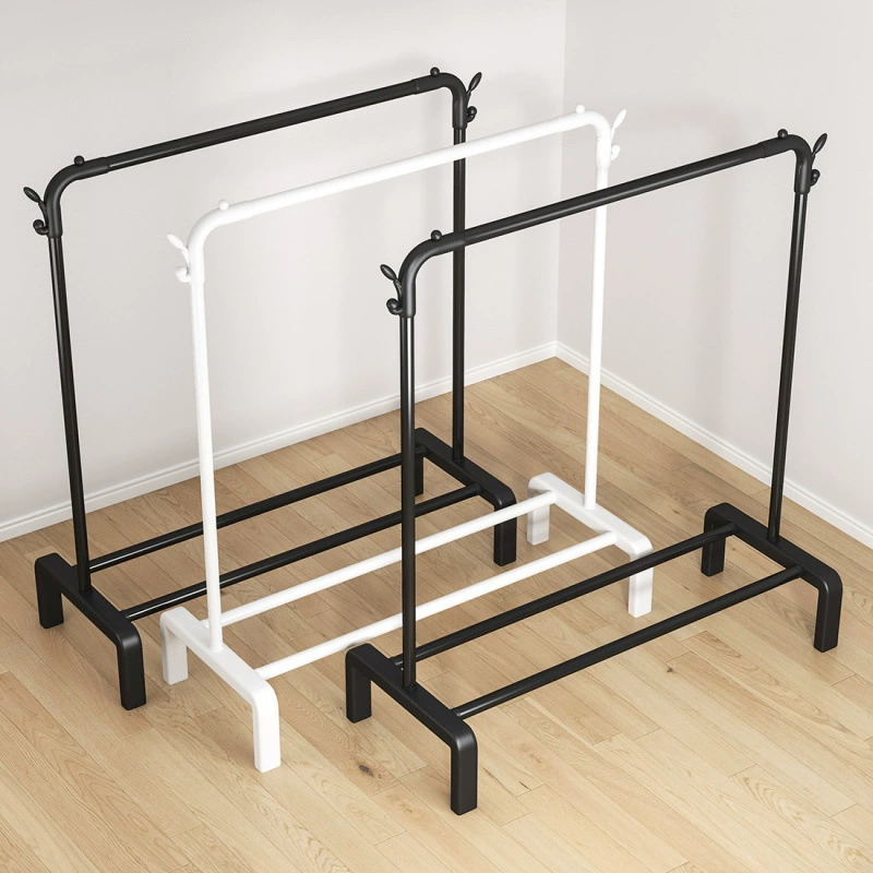 Простая напольная складная сушилка для белья для балкона, домашняя вешалка для одежды в спальню, складная вешалка для одежды.