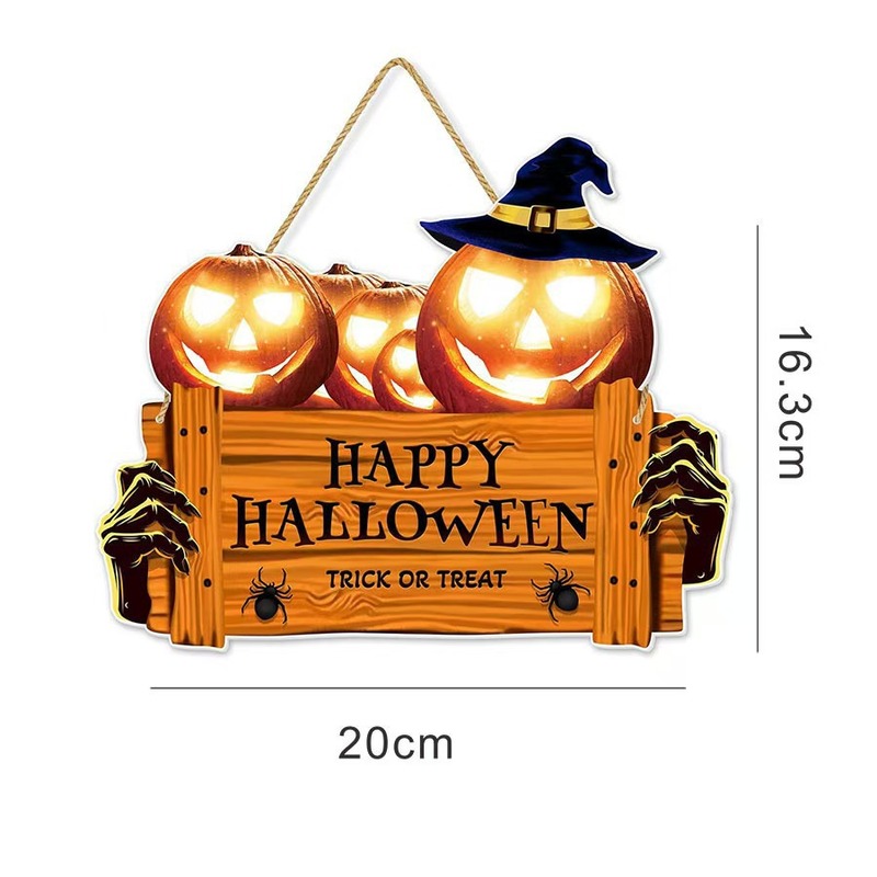 クロスボーダーハロウィン 30 センチメートル木製装飾ペンダントパーティーイベントお化け屋敷ペンダントホームドアガーデン中庭装飾|undefined