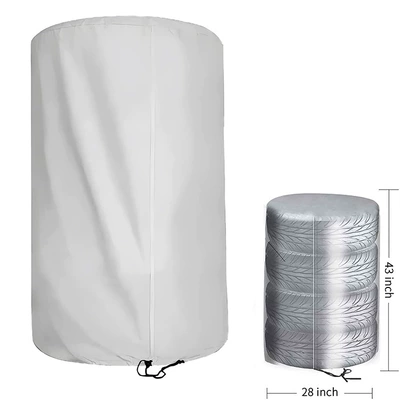 Spare wheel cover Oxford Cloth Spare Tire Cover - diameter-82120cm-210d-oxford-cloth-silver