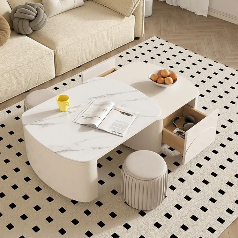 Slate Simple Tea Table Tea Table and Chairs Modern Light Luxury Combination Living Room Tea Making Office All-In-One Home Balcony Coffee Table