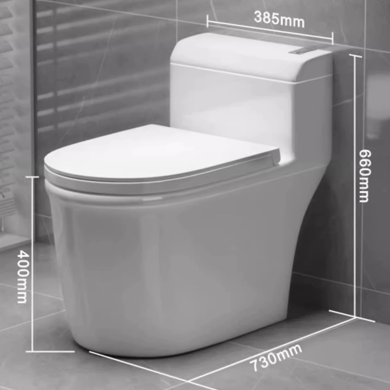 inodoro doméstico bomba asiento de inodoro tipo sifón ultra-turbo ahorro de agua silencioso antiolor anti-splashing gran tubería anti-bloqueo asiento de inodoro