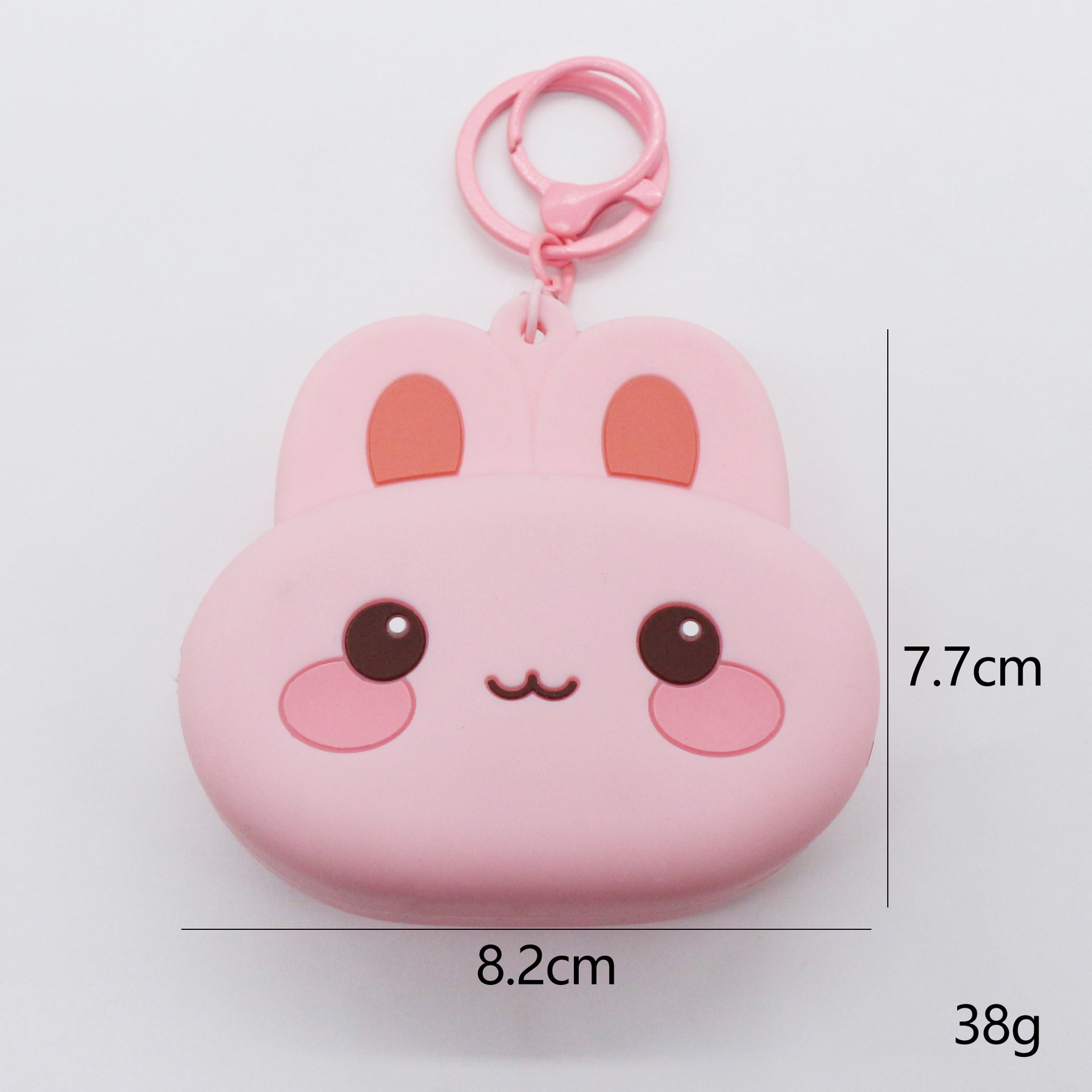 Nuevo monedero de cambio de silicona en stock colgante rana pareja llavero de dibujos animados almacenar animales cartera pequeña al por mayor