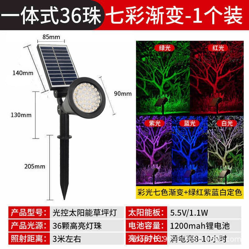 太阳能户外庭院灯2025新款射灯花园景观氛围草坪灯地插照树灯调焦|undefined