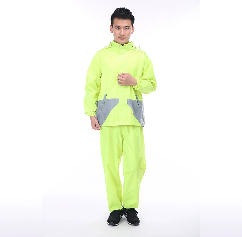 Split raincoat, retroreflective trousers for adults, wholesale, increased thickness