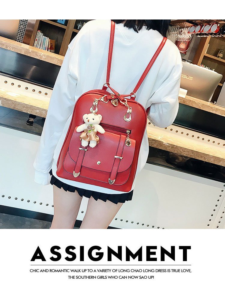 New style backpacks for women, fresh and cute student fashion and casual Korean-style women's bags, cross-border one-piece shipping worldwide undefined