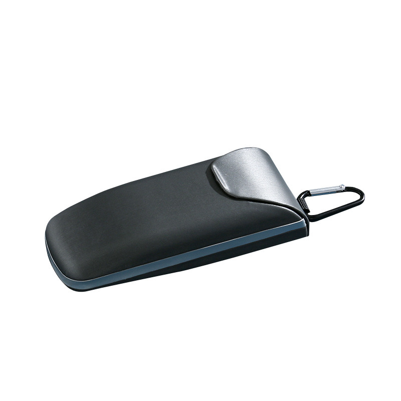 PU flip-top glasses case with hanging buckle, portable and pressure-resistant storage box for men's and women's prescription and reading glasses, in stock at the factory PU flip-top glasses case with hanging buckle, portable and pressure-resistant storage box for men's and women's prescription and reading glasses, in stock at the factory