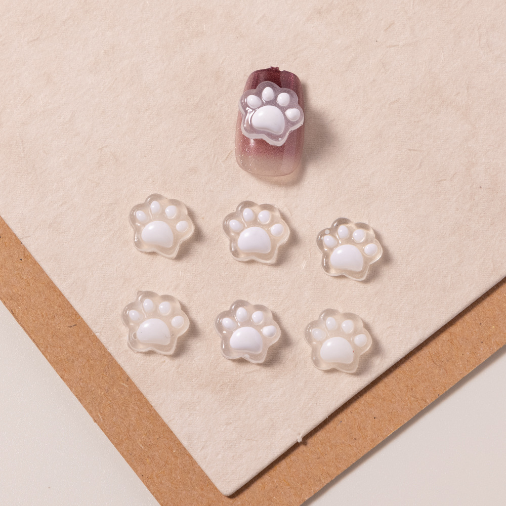 [귀여운 고양이 발톱/9x10mm] #02 화이트