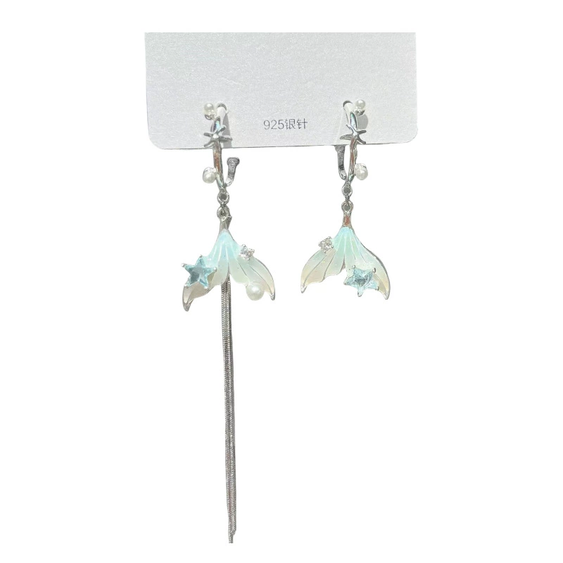 Asymmetrical earrings, brand ear clips